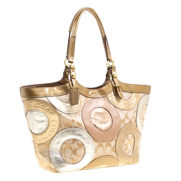 🔷FANTASTIC🔹COACH F16180 CARLY PIECED PATCHWORK TOTE BAG - Picture 2 of 11